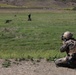 Officers attending company commander course conduct live-fire range