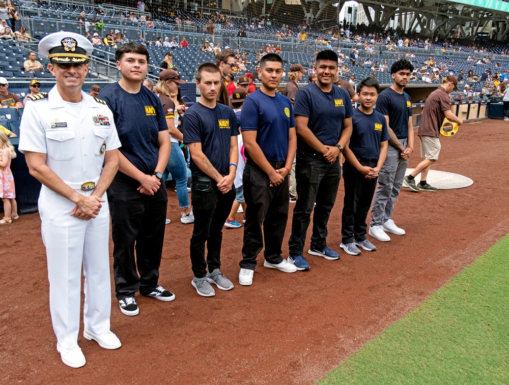 NTAG Southwest CO Enlists Six Future Sailors At Padres Game