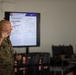 Division gunner briefs officers on weapons, equipment during company commander course