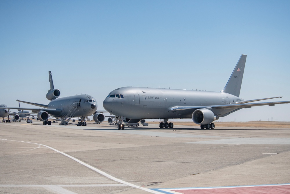 2nd KC-46A Pegasus arrives at Travis AFB