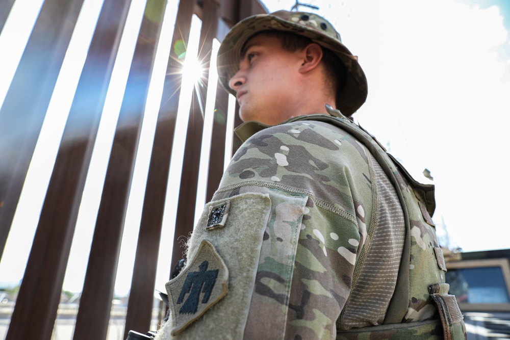 Oklahoma Guardsmen patrol border in support of Operation Lone Star