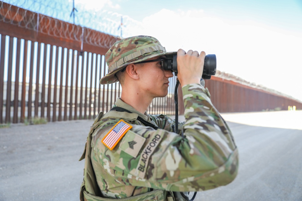 Oklahoma Guardsmen patrol border in support of Operation Lone Star