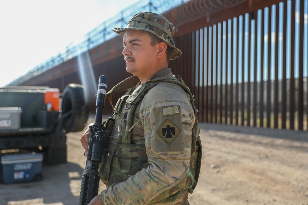 Oklahoma Guardsmen patrol border in support of Operation Lone Star