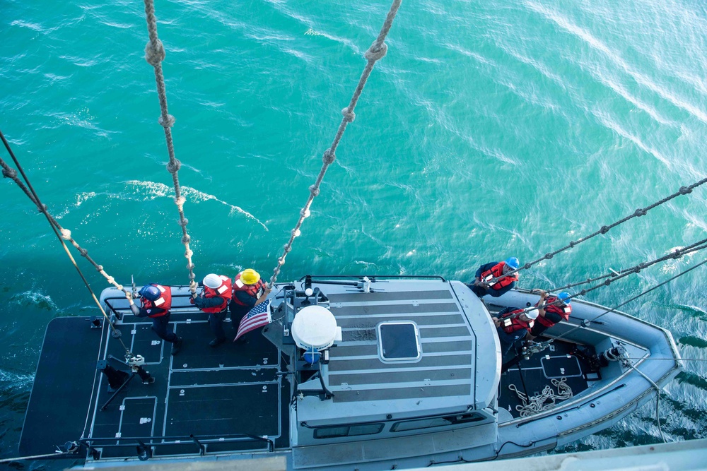 USS Boxer Executes Small  Boat Ops