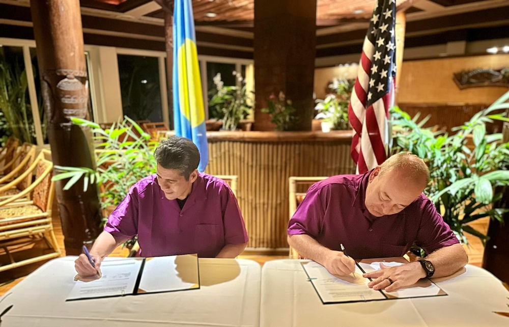 U.S. and Republic of Palau sign agreement to strengthen ties with new chapter in maritime security and stewardship in the Pacific