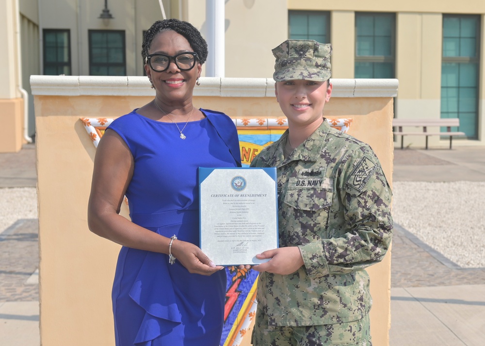 YN2 Brianna Gonzalez Reenlistment