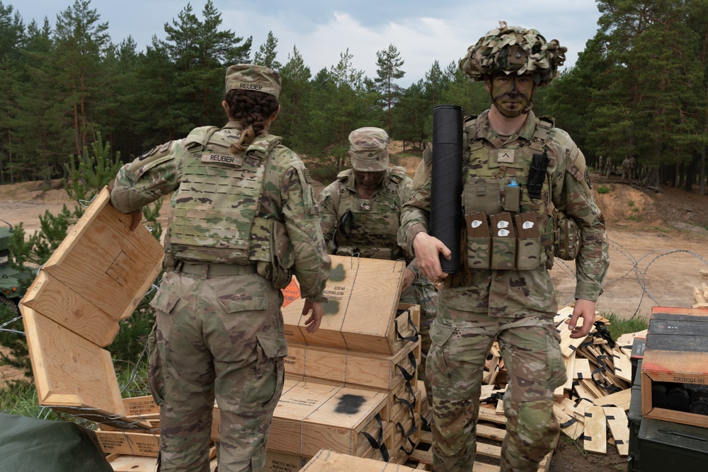 Task Force Ivy mortarmen conduct fire support coordination exercise in Latvia