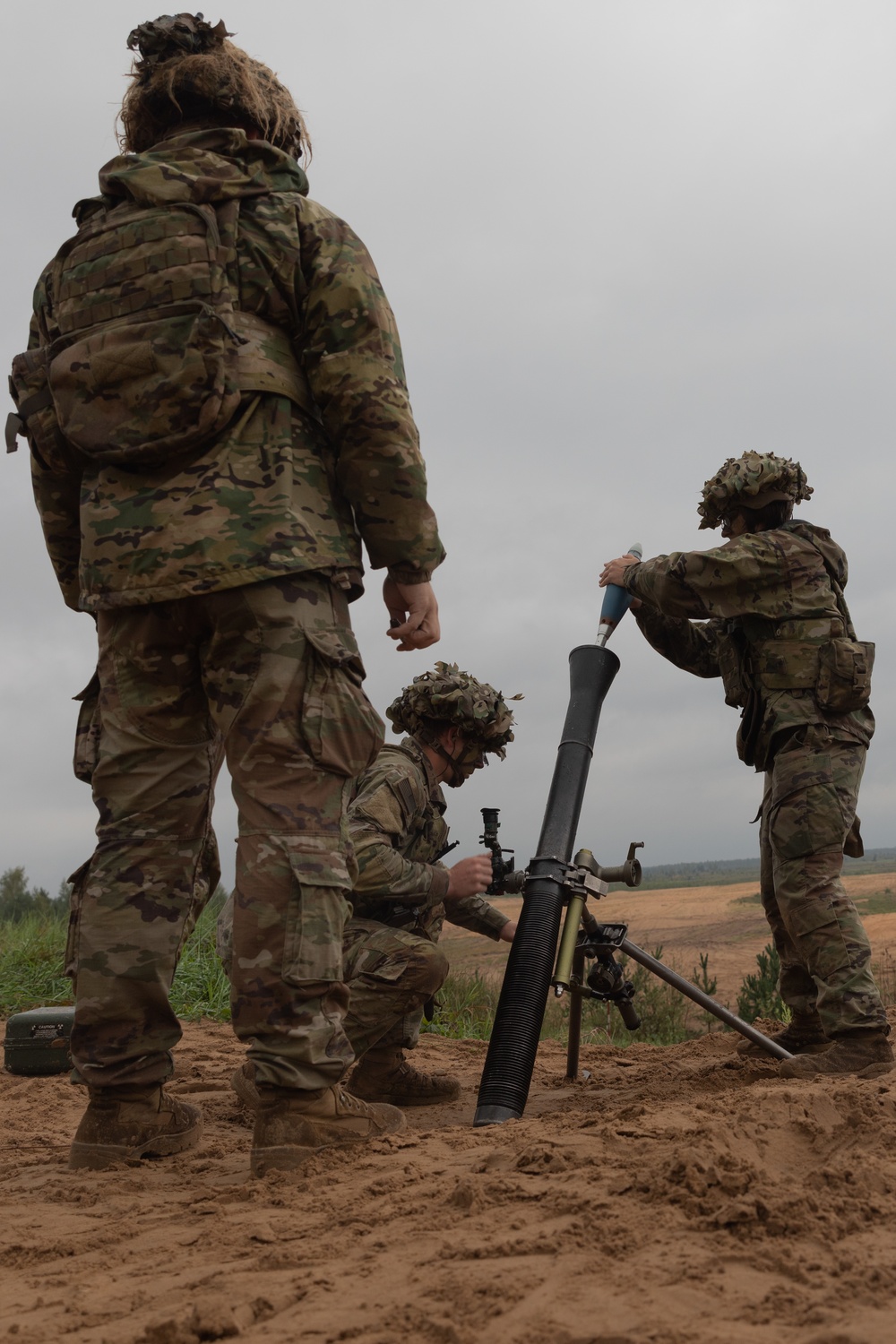 Task Force Ivy mortarmen conduct fire support coordination exercise in Latvia