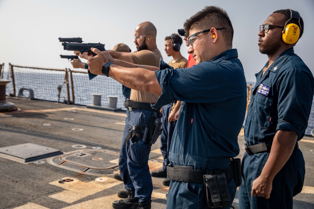 USS McFaul Weapons Training