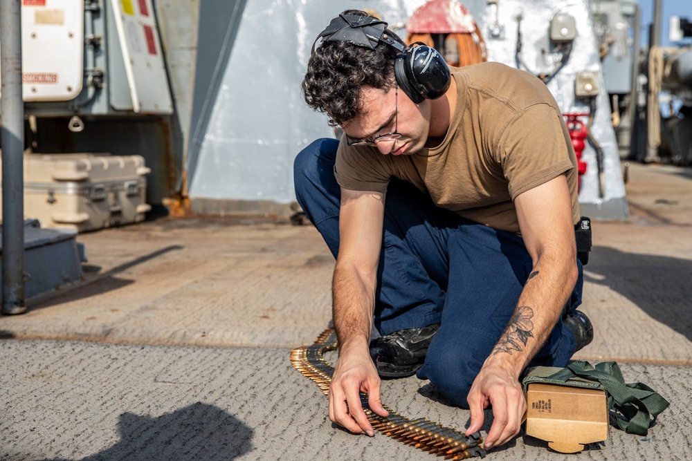 USS McFaul Weapons Training