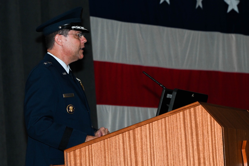 Major General Jason Armagost assumes command of the 8th Air Force