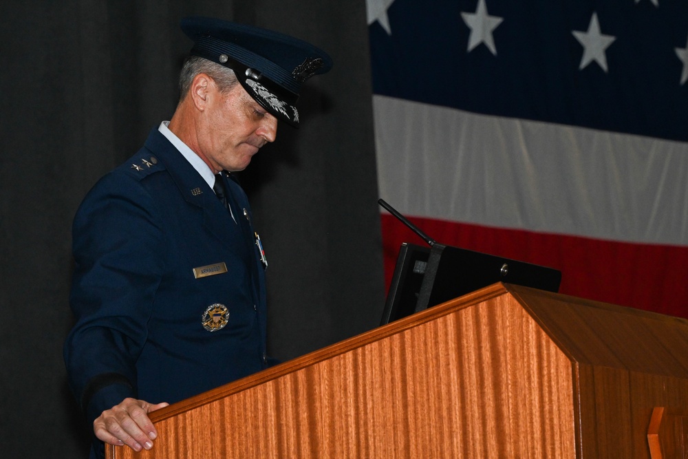 Major General Jason Armagost assumes command of the 8th Air Force