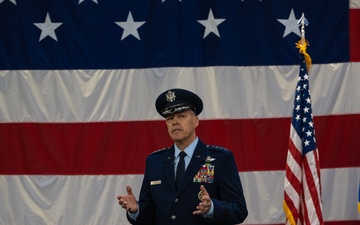 Major General Jason Armagost assumes command of the 8th Air Force