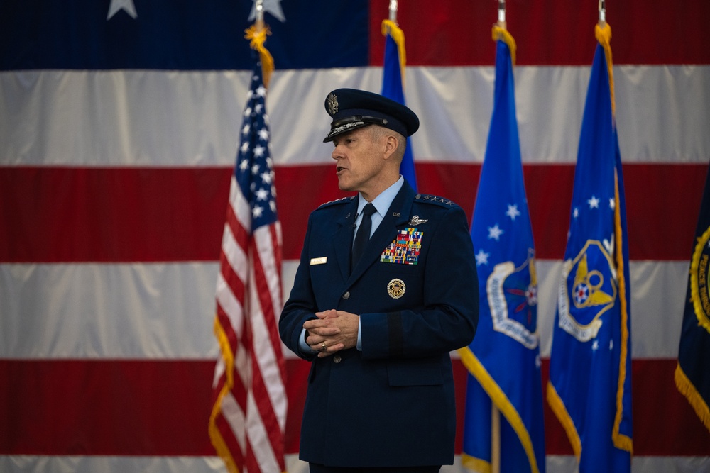 Major General Jason Armagost assumes command of the 8th Air Force