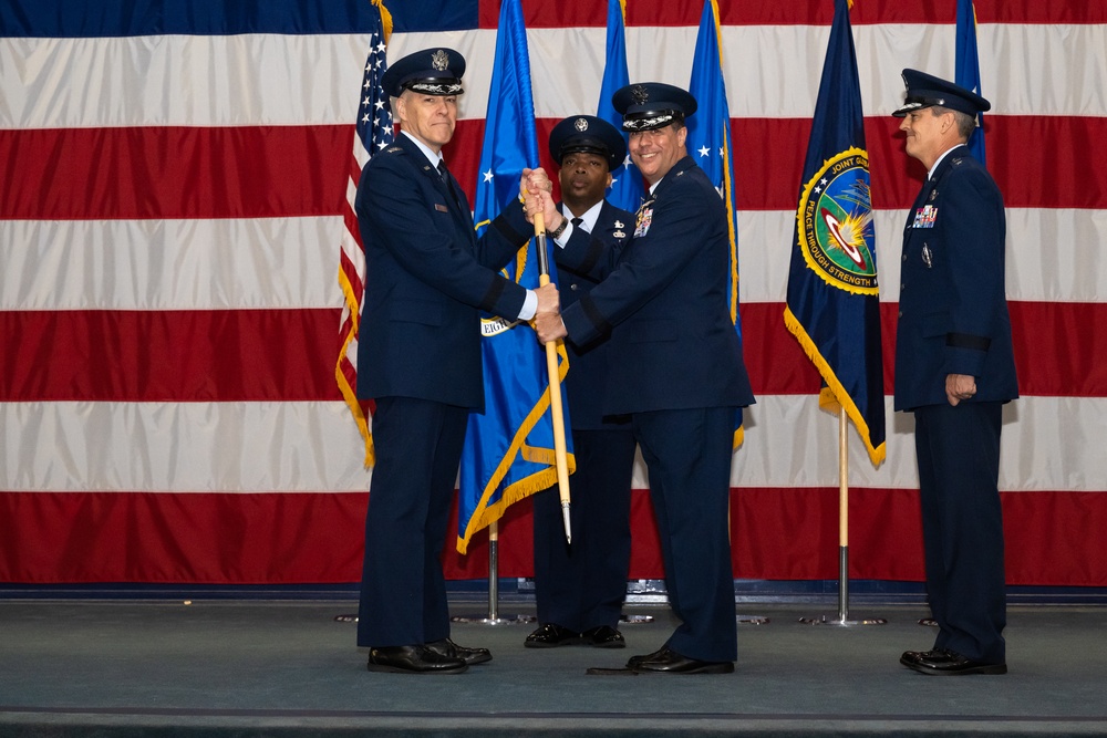 Major General Jason Armagost assumes command of the 8th Air Force