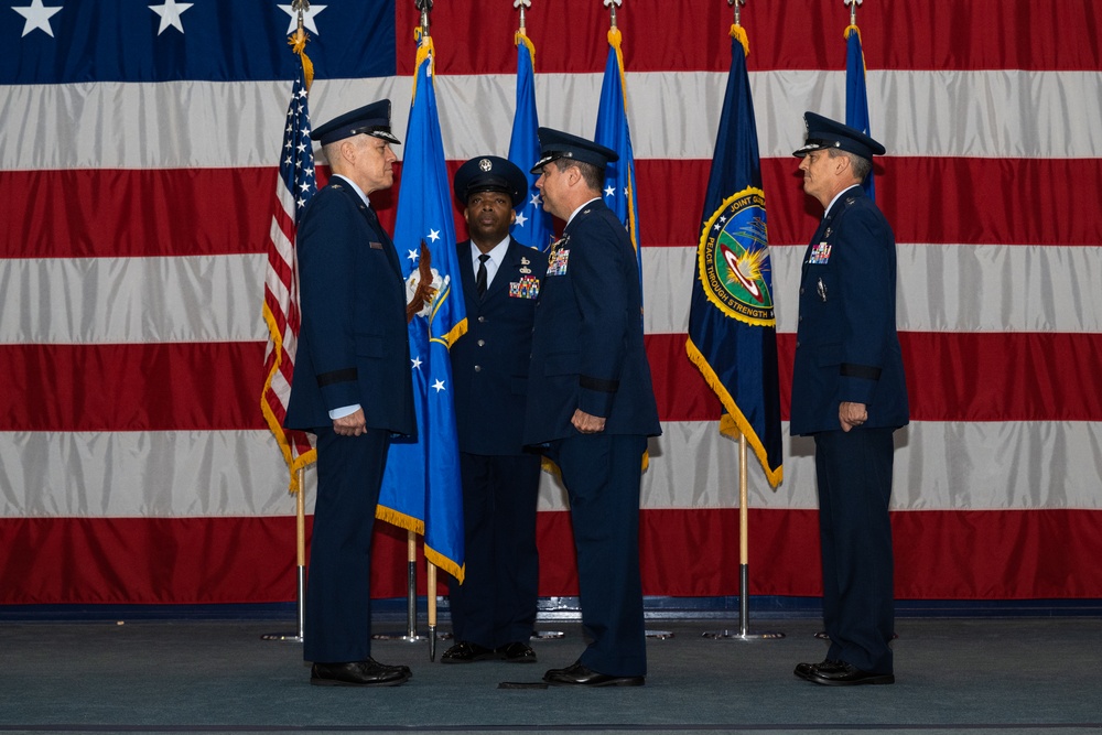 Major General Jason Armagost assumes command of the 8th Air Force