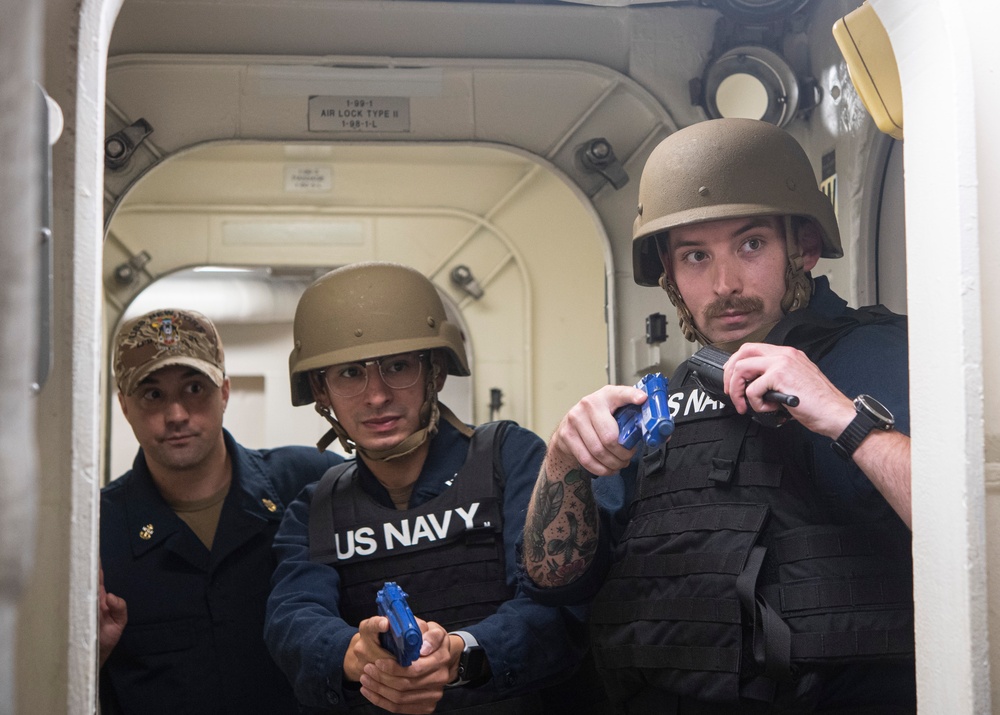 USS New York Anti-terrorism Training Team Drills