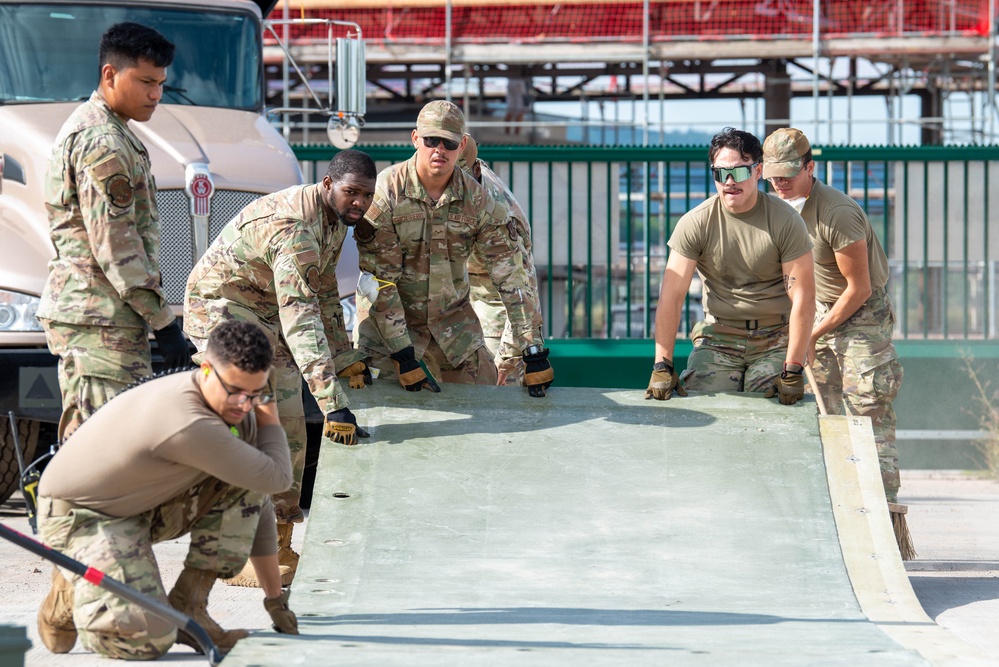 HQ USAFE-AFAFRICA holds multinational airfield repair demonstration