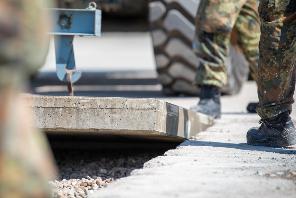 HQ USAFE-AFAFRICA holds multinational airfield repair demonstration