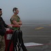 Team Minot completes pre-flight operations in foggy conditions