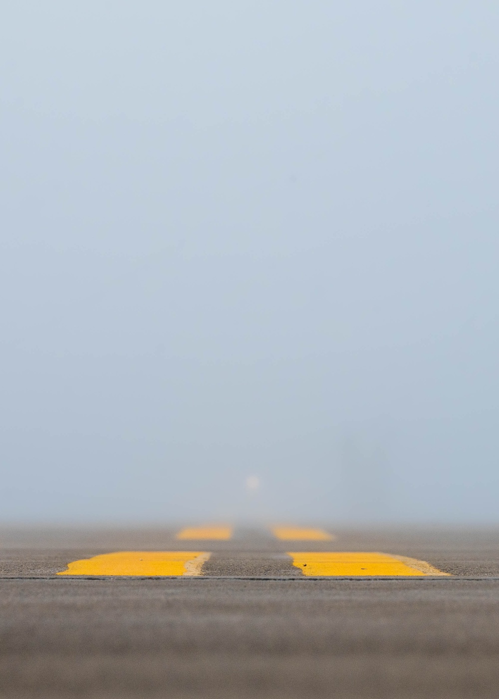Team Minot completes pre-flight operations in foggy conditions