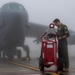 Team Minot completes pre-flight operations in foggy conditions