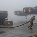Team Minot completes pre-flight operations in foggy conditions