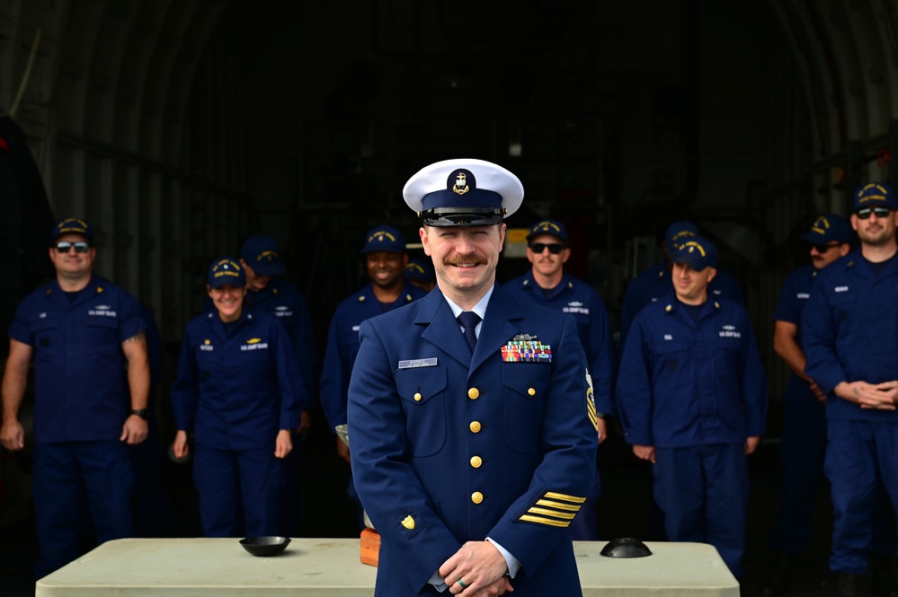 U.S. Coast Guard Cutter Forward (WMEC 911) holds a cutterman’s ceremony during Arctic patrol