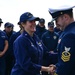 U.S. Coast Guard Cutter Forward (WMEC 911) holds a cutterman’s ceremony during Arctic patrol