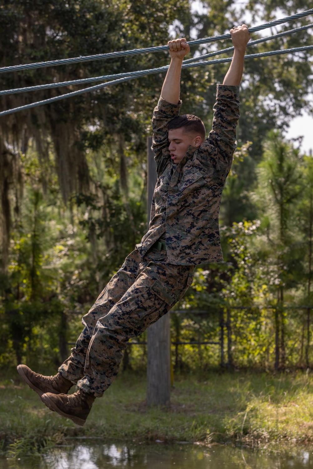 Corporals Course runs the Confidence Course