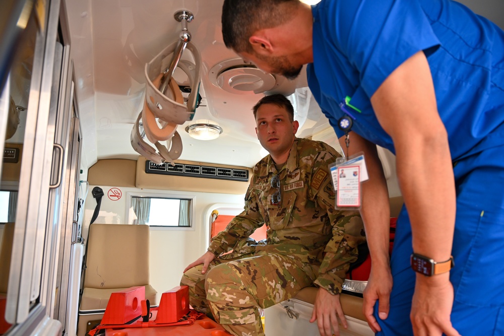 378th EMDS visit local hospital during Operation Agile Spartan