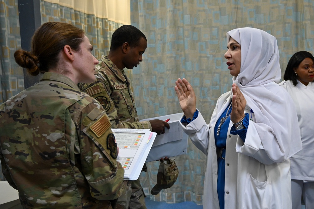 378th EMDS visit local hospital during Operation Agile Spartan