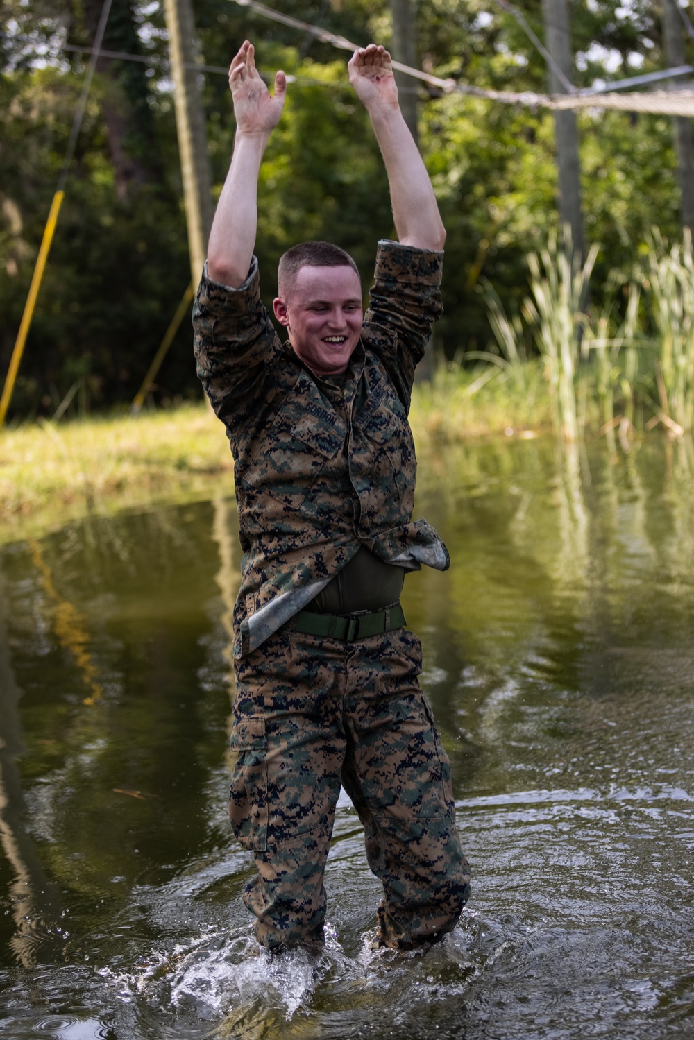 Corporals Course runs the Confidence Course