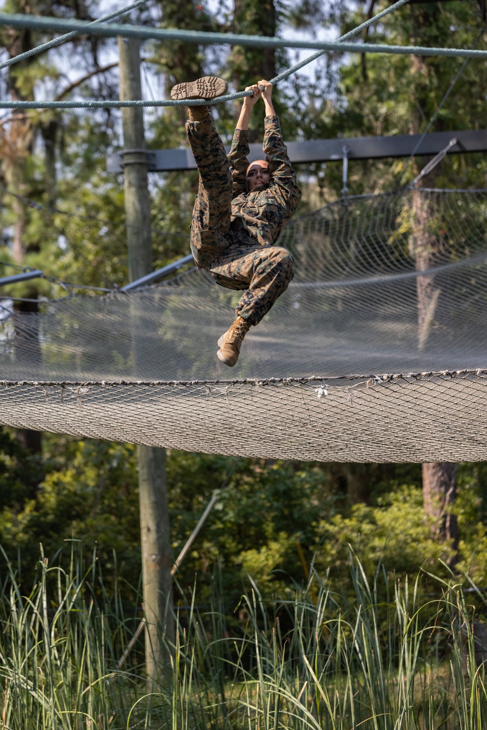 Corporals Course runs the Confidence Course