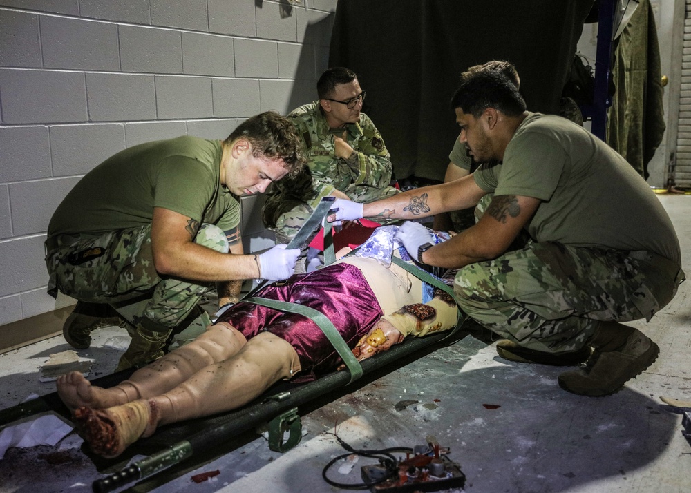 445th ASTS conduct mass casualty training