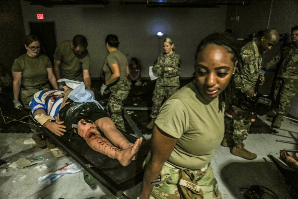 445th ASTS conduct mass casualty training