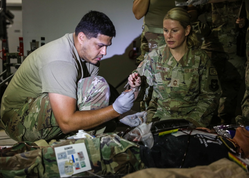445th ASTS conduct mass casualty training