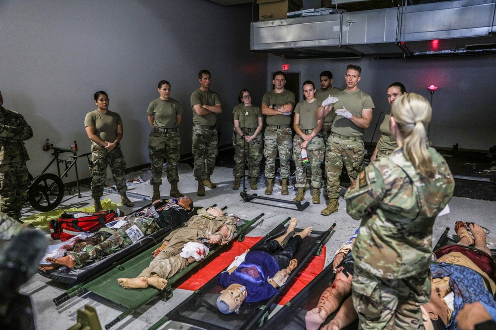 445th ASTS conduct mass casualty training