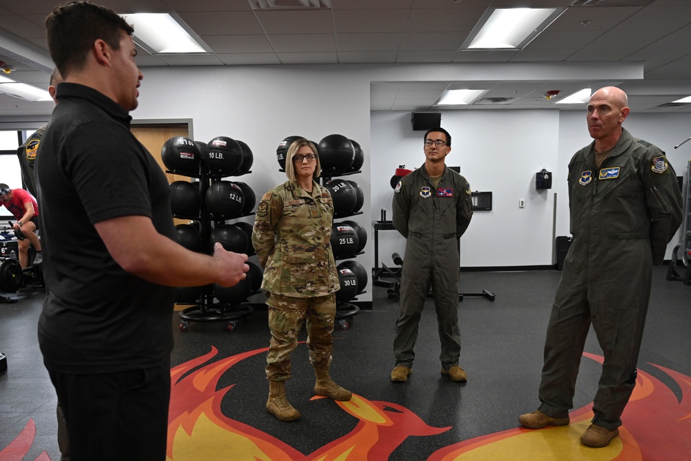 19th AF command team visits Holloman