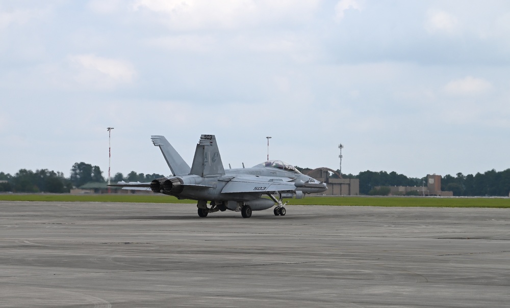 U.S. Navy Electronic Attack Squadron (VAQ) 209 trains at the Air Dominance Center