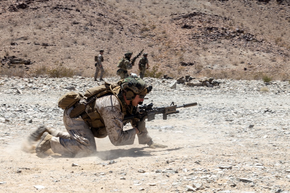 MARSOC Raiders conduct Range 410A with 3/4 at The Combat Center