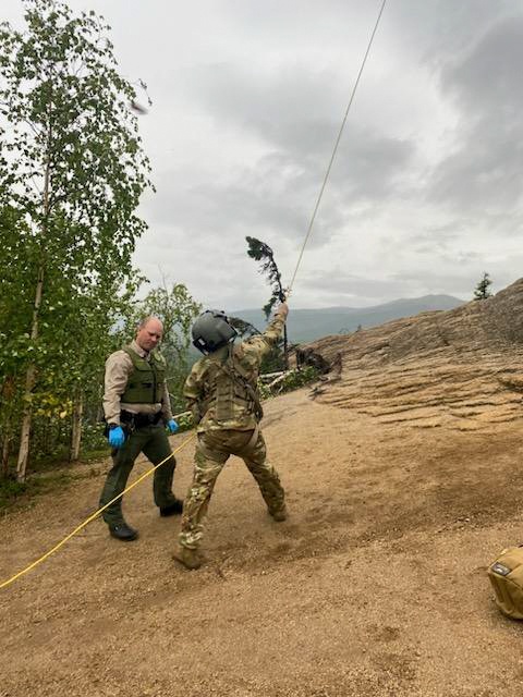 U.S. Army helicopter unit conducts rescue near Angel Rocks, Alaska