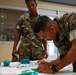 Marines participate in a Green Flag Initiative to foster healthy relationships