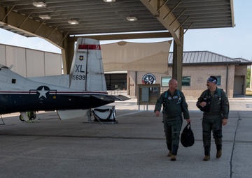 Col Davidson T-6 flight