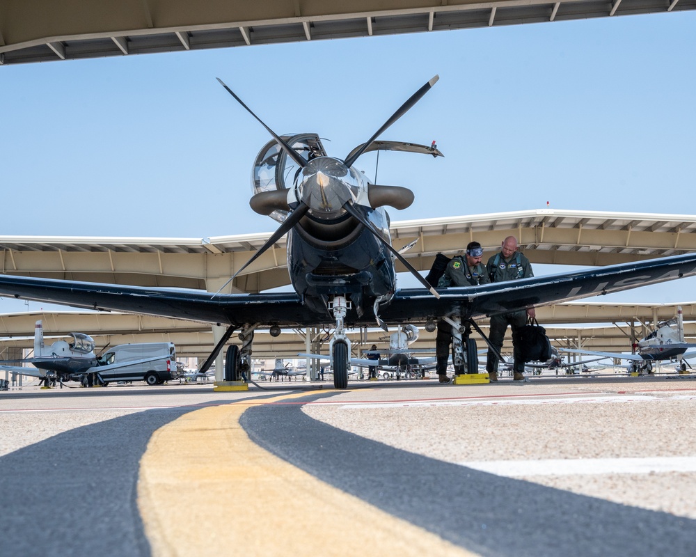 Col Davidson T-6 flight