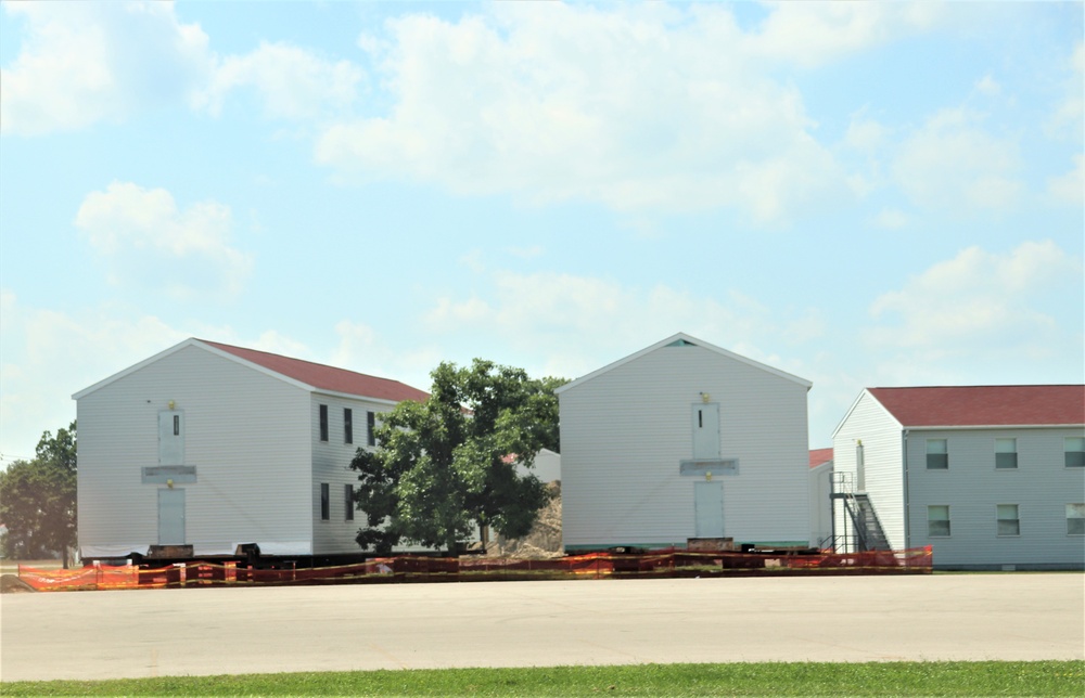 Work to build new foundations for relocated World War II-era barracks under way at Fort McCoy