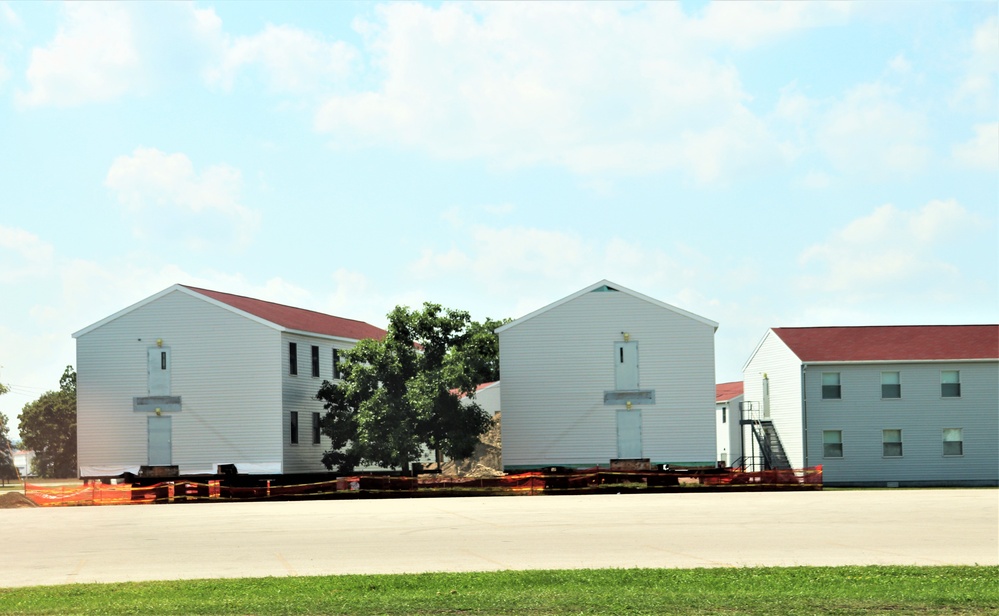 Work to build new foundations for relocated World War II-era barracks under way at Fort McCoy