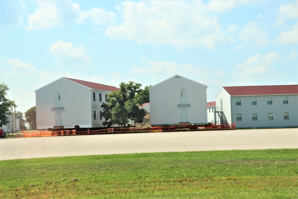 Work to build new foundations for relocated World War II-era barracks under way at Fort McCoy