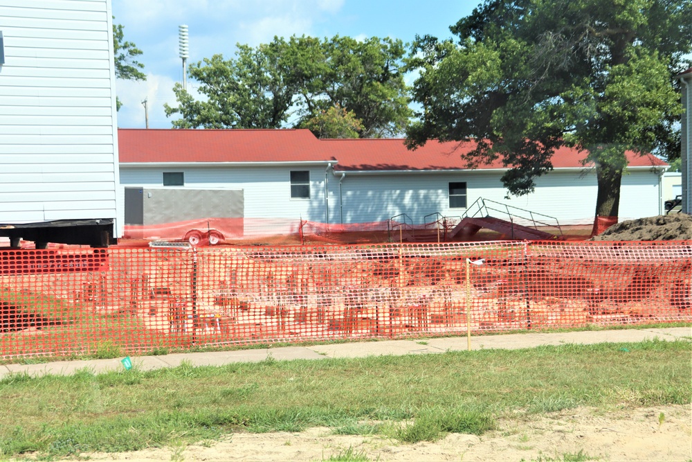 Work to build new foundations for relocated World War II-era barracks under way at Fort McCoy