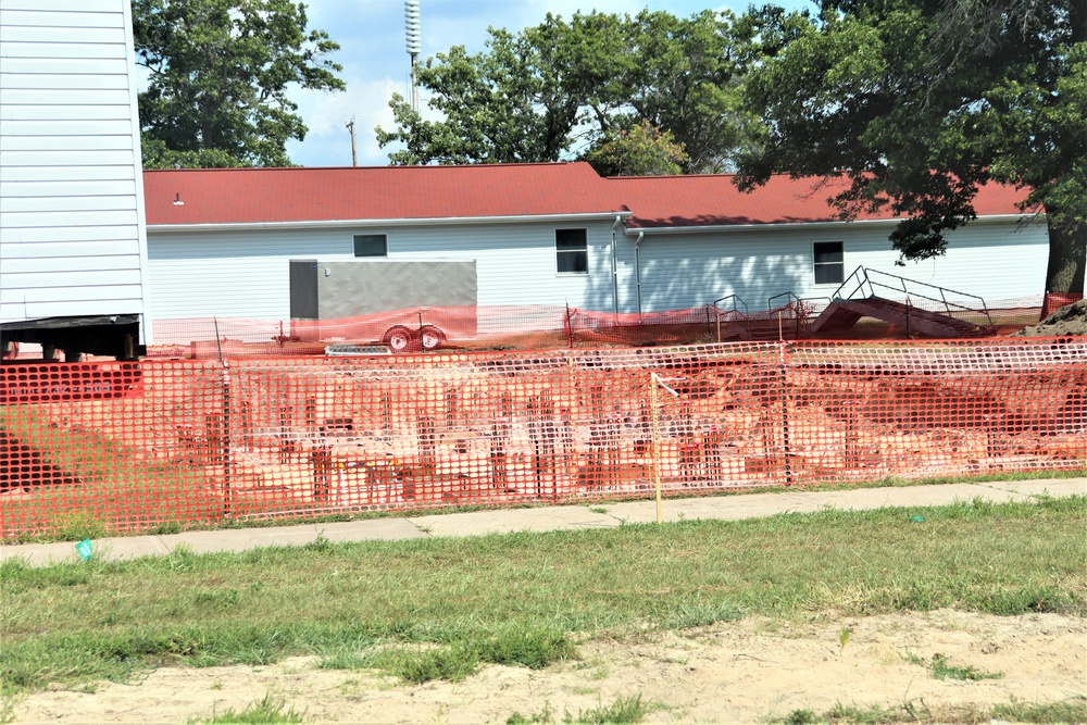 Work to build new foundations for relocated World War II-era barracks under way at Fort McCoy